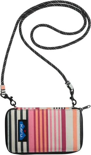 Vista 9 de KAVU Go Time Cartera Cruzada Plegable Bi-Fold con Correa de Cuerda Teñido anudado de playa