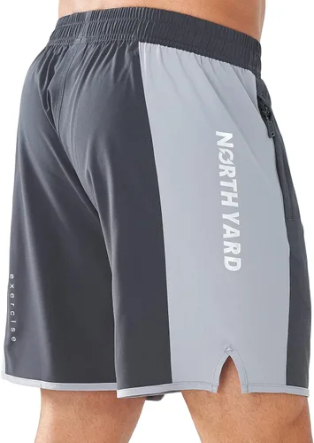 Vista 2 de NORTHYARD Men's 5" Athletic Running Shorts Quick Dry Workout Gym Shorts 7" Lightweight Sports Tennis Shorts Swim Trunks Beach