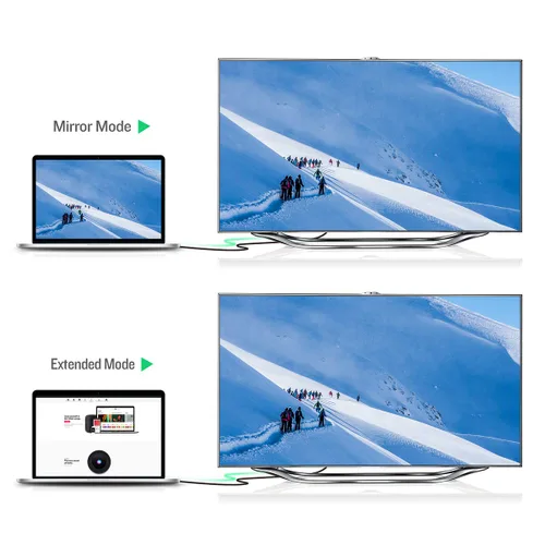 Vista 4 de Cable USB C a HDMI, [4K, alta velocidad], cable USB tipo C a HDMI para oficina en casa, [compatible con Thunderbolt 3/4] para MacBook Pro/Air 2020