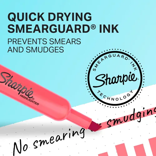Vista 5 de Sharpie - Resaltadores Tank, punta de cincel, 12 colores de moda surtidos, paquete económico, 36 unidades - Para estudiar, tomar notas, suministros