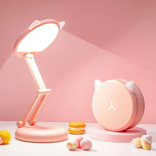 Vista 10 de Lámpara recargable inalámbrica con pilas, 3600 mAh, lámpara de mesa LED inalámbrica de 10 brillo, pequeña mini luz portátil con pilas para oficina