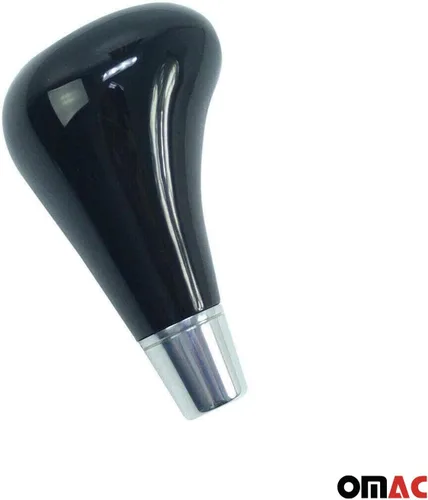 Vista 3 de OMAC Pomo de palanca de cambios negro piano sin emblema para Mercedes Clase E W211 2003-2009