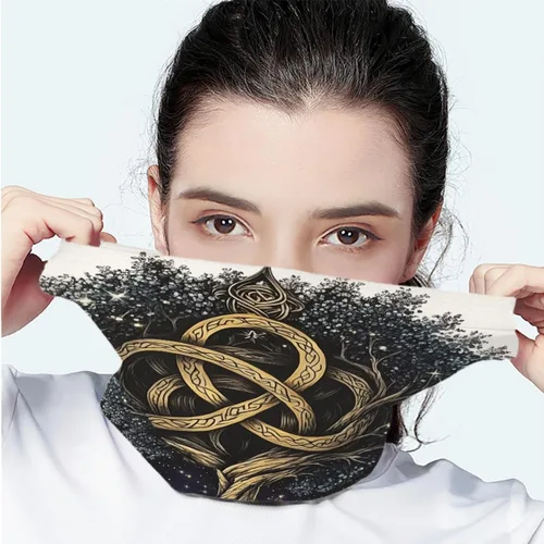 Vista 4 de GLUDEAR Rave - Bandana para el cuello, bufanda para el cuello, bufanda para el sol, polvo, viento, pasamontañas, para hombres y mujeres