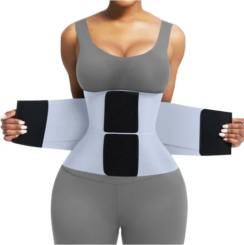 Vista 7 de FeelinGirl Cinturón de entrenamiento de cintura, reductor de cintura, cinturón de abdominales, control de abdomen, moldeador de cuerpo con triple