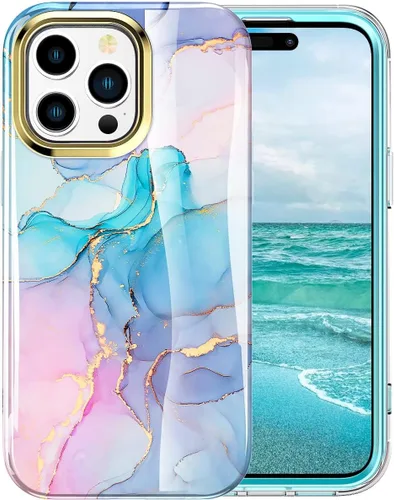 Vista 17 de Bonita funda de mármol para iPhone 11 Pro Max de 6.5 pulgadas, fabricada con protector de pantalla, ligera y elegante, cuerpo completo, a prueba