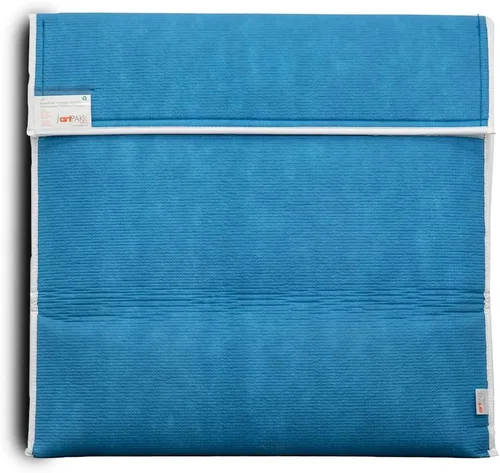 Vista 17 de Bolsos de Arte (AP06-44 1/2" x 44 1/2") - Fuertes • Absorbentes de impacto • Reutilizables • No tóxicos • Impermeables • Forro libre de ácidos - Azul