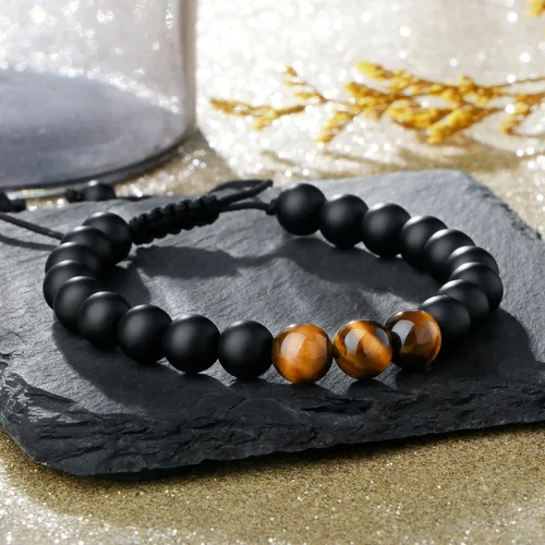 Vista 4 de Pulsera de regalos para hombres para papá hijo mi hombre novio marido hermano nieto abuelo papá bonus sobrino tío cumpleaños día del padre
