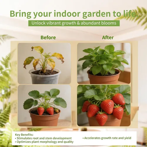 Vista 8 de Luz LED de cultivo para plantas de interior, luz de crecimiento de disco de espectro completo de 10 W con temporizador, lámpara magnética de cultivo