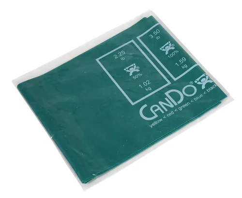 Vista 17 de CanDo 10-5918 AccuForce - Banda de ejercicio, rollo de 6 yardas, juego de 5 piezas, amarillo a negro