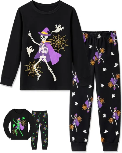 Vista 20 de HONGTEYA Conjunto de ropa de algodón de manga larga para niños y niñas 3-8T 1 coche de Navidad larga