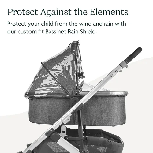 Vista 2 de UPPAbaby Protector de lluvia para moisés, transparente