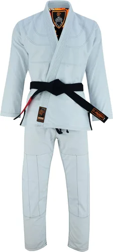 Vista 2 de Jaguar Pro Gear En anillo interior de dragón sublimado Pro brasileño Jiu Jitsu BJJ Kimono Gi uniforme unisex Cinturón blanco incluido