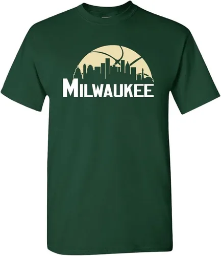 Vista 24 de Xtreme Apparrel Camiseta Team Cityscape Skyline para los fanáticos del baloncesto