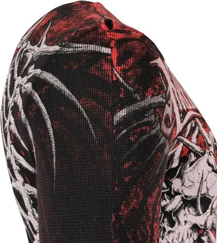Vista 8 de Xtreme Couture by Affliction - Camisa térmica de manga larga para hombre Negro (Bare Bone)