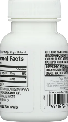 Vista 2 de 365 by Whole Foods Market, Co Q10 100 Mg, 30 cápsulas blandas