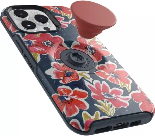 Vista 3 de OtterBox + Funda Pop Serie Symmetry para iPhone 14 Pro (Solo) - Embalaje a granel - Flowerama