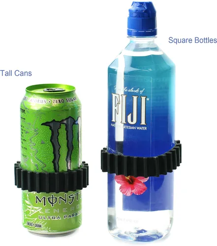 Vista 6 de Gadjit Beverage Bands - Adaptador para portavasos de automóvil, evita que las bebidas sobre la marcha se tambaleen en tu portavasos (paquete de 2)