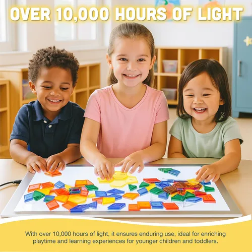 Vista 4 de Constructive Playthings CHG-73 Cp panel de luz LED ultrabrillante tipo juguete Luz LED interactiva para suministros de arte, herramientas