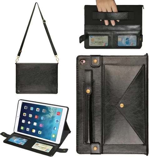 Vista 43 de Funda tipo bolso para iPad mini de 5ª/4ª/3ª/2ª/1ª generación de 7.9 pulgadas, Techcircle funda ligera tipo folio con soporte bandolera con billetera
