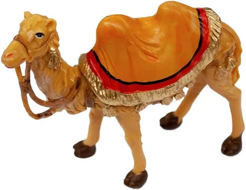 Vista 3 de Venerare Figura de pesebre de camello de pie Colección 5 pulgadas Hecho a mano en Italia