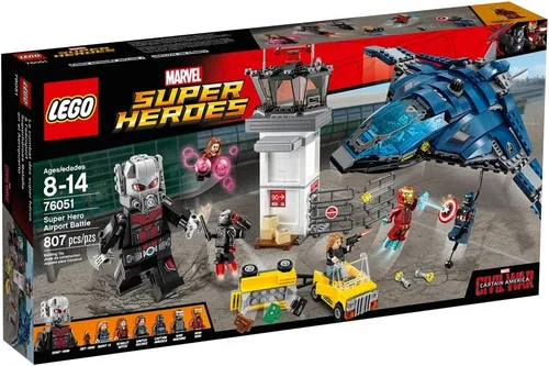 Vista 5 de Figura de la batalla de los superhéroes en el aeropuerto, de Lego (76051)
