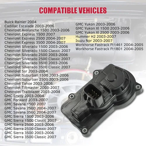 Vista 2 de AUTEX Sensor de posición del acelerador Sensor TPS 977-000 217-2293 Compatible con Silverado Express Suburban 1500 Tahoe Trailblazer Yukon Envoy