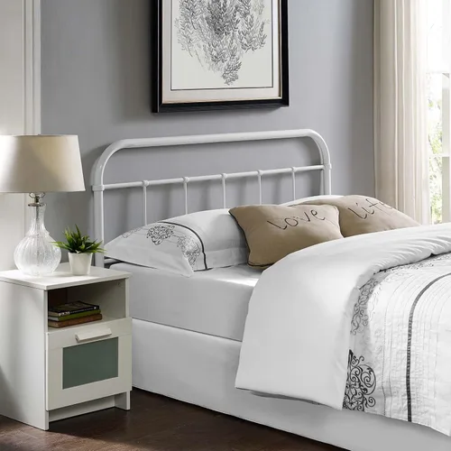 Vista 10 de Modway Serena - Cabecera de cama de acero estilo rústico