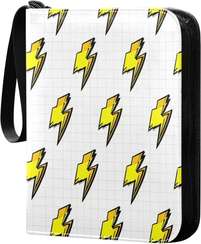 Vista 9 de OTVEE Carpeta de tarjetas con 4 bolsillos, soporte para 400 tarjetas con 50 mangas, carpeta de colección de tarjetas, soporte para libros de béisbol