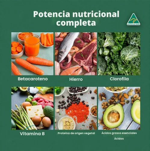 Vista 2 de Biogenesis Tabletas orgánicas de Chlorella – 300 unidades (500 mg) bayas mixtas Cultivado en Australia Pared celular agrietada BioDynamic Rico