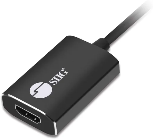 Vista 5 de SIIG CB-TC0C12-S1 Adaptador de cable USB tipo C a 4K HDMI - Compatible con Thunderbolt 3 - Convertidor macho a hembra - Diseño de enchufe reversible