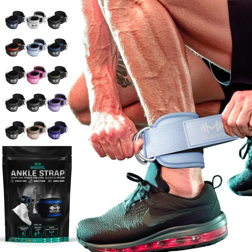 Vista 30 de Modvel Gym Ankle Strap for Cable Machines – Glute & Leg Kickback Ankle Straps for Gym Workouts – Adjustable, Padded Support for Strength Training