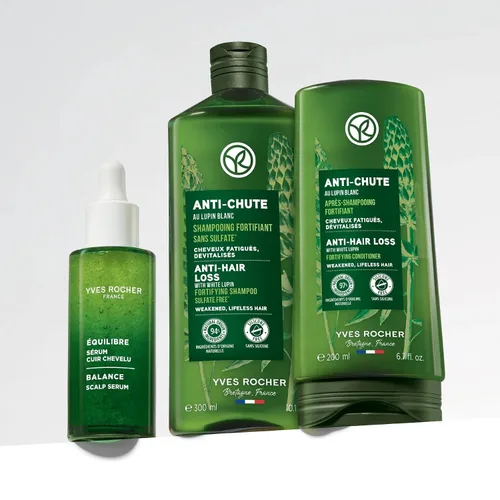 Vista 6 de Yves Rocher Acondicionador fortalecedor de densidad, acondicionador fortalecedor para el cabello fino, reduce la rotura y la caída del cabello