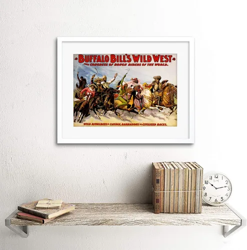 Vista 2 de AD CULTURAL EXHIBITION BUFFALO BILL WILD WEST SHOW MARCO F12X2180