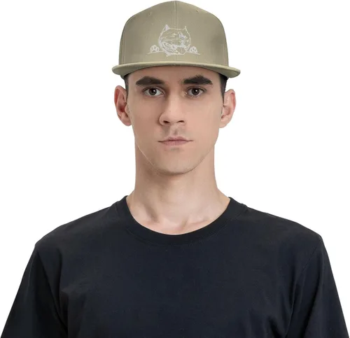 Vista 7 de bsapp American Bully Flat Brim Baseball Caps Men Women Hip Hop Hats