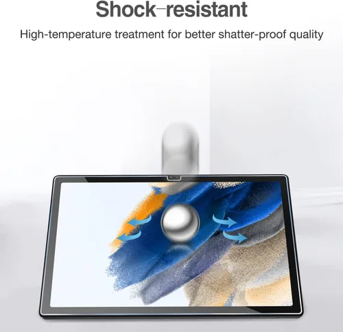 Vista 7 de ProCase Paquete de 2 protectores de pantalla para Galaxy Tab A8 10.5 X200 X205 X207, protector de pantalla de vidrio templado para Galaxy Tab A8