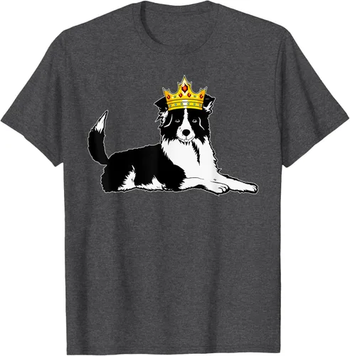 Vista 32 de Border Collie Crown - Camiseta veterinaria de piel de pastoreo de ovejas, Negro