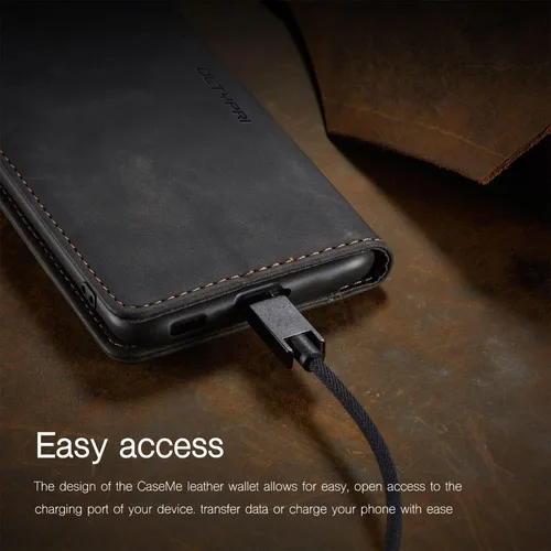 Vista 5 de Funda de cuero estilo cartera vintage para Samsung S