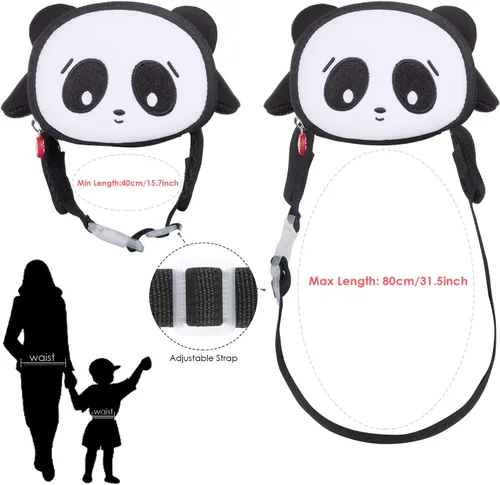Vista 4 de Termichy - Bolsa de cintura para niños, lindo paquete de amigos en 3D, opción de regalo para adolescentes, niños pequeños y niñas, van de viaje