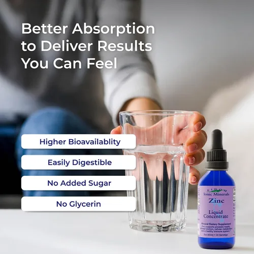 Vista 3 de Eidon Ionic Minerals Concentrado de zinc líquido, suplemento iónico de sulfato de zinc para hombres, mujeres y niños, apoya el sistema inmunológico