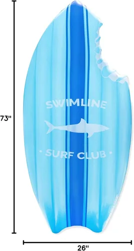 Vista 4 de Swimline - Flotador inflable con forma de tabla de surf
