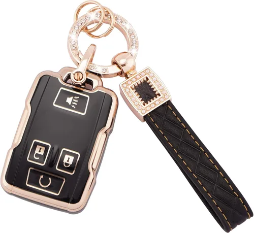 Vista 49 de EKALA Funda para llavero Volkswagen con llavero de cuero, 4 botones de TPU suave, compatible con Volkswagen Tiguan Atlas Passat Jetta Golf Alltrack