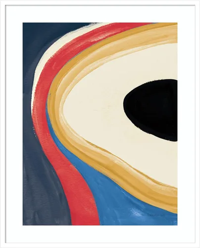 Vista 12 de Amanti Art Framed Wall Art Print 21x17 In the Groove II Retro by Danhui Nai, Abstract Wall Art, Modern Contemporary Decor, Small Poster Painting