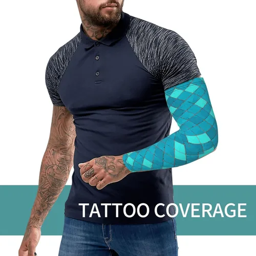 Vista 7 de Acuarela Limón Enfriamiento Brazo Mangas Cubierta UV Protección Solar para Mujeres Golf Brazo Mangas 1 Par, Estrella de mar de tortuga oceánica