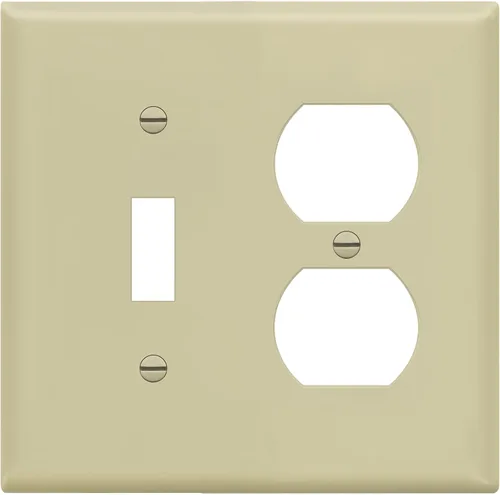 Vista 14 de ENERLITES Placa de pared de metal para combinación de interruptor de palanca y receptáculo dúplex, cubierta de salida de acero inoxidable 201