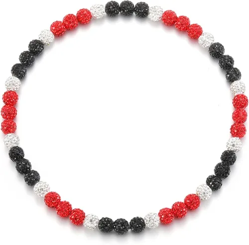 Vista 11 de Collar de Cadena de Béisbol con Perlas para Hombres, Regalos de Collar de Béisbol de la Colección Bling Ice para Niños, Collar de Accesorios