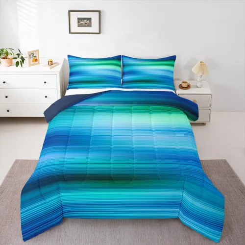 Vista 22 de Erosebridal Edredón náutico costero, juego de ropa de cama y colecciones de playa de verano, estilo clásico, edredón de plumón oceánico