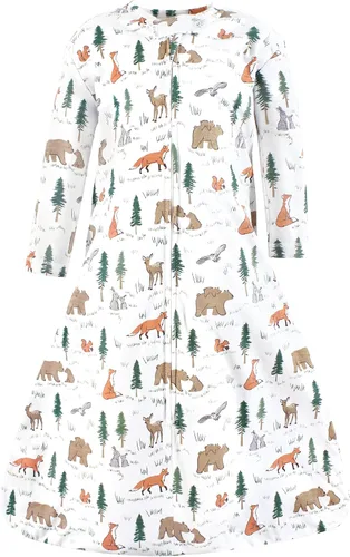 Vista 55 de Hudson Baby Saco de dormir unisex de algodón de manga larga para bebé