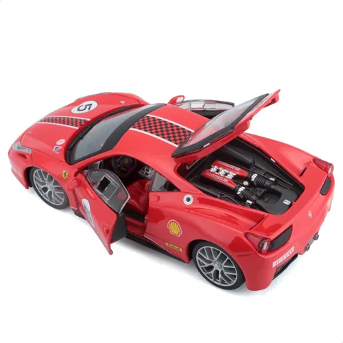 Vista 3 de Bburago B18-26302 Ferrari 1:24 458 Challenge, Rojo