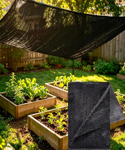 Vista 10 de e.share - Tela de sombra, 40%-50% de protección UV contra el sol, 3 pies x 10 pies, malla de sol personalizable para cubrir plantas de jardín