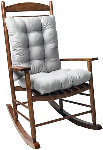 Vista 7 de SEAHOME Juego de 2 cojines para silla mecedora, para interiores y exteriores, antideslizantes, para sillas de patio (borgoña)